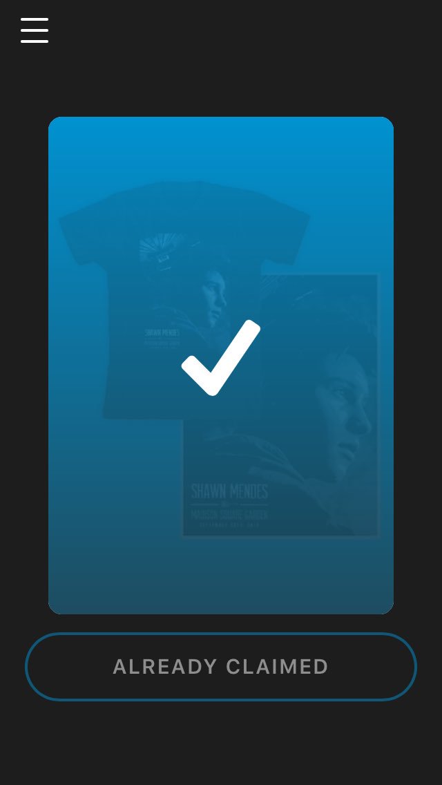 5sos_ft_mendes's tweet photo. So happy I got  #LiveAtMSGMerch ☺️☺️💙💙@ShawnMendes https://t.co/HfdKoGQqGK