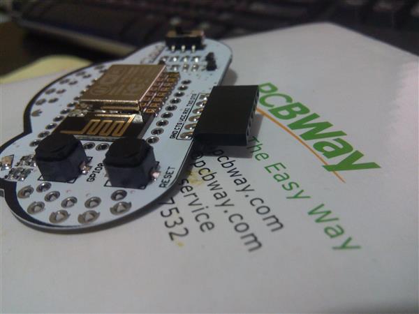 PCBWayCelia's tweet photo. McCloud - ESP8266 Breakout--Development board for IoT projects that based on #ESP8266 #PCBWay #PCB #prototyping #IoT #electronics https://t.co/ecMJ9uzKwv