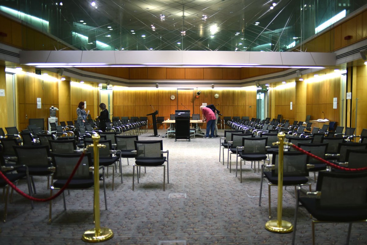 A wide angle image of the alternative debating chamber.