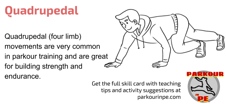 ParkourInPE's tweet photo. New skills resource - "Quadrupedal". An absolute essential for every #PhysEd #Parkour lesson. Download free pdf at https://t.co/wXpRAiKg9P https://t.co/2Y94zCbN5d