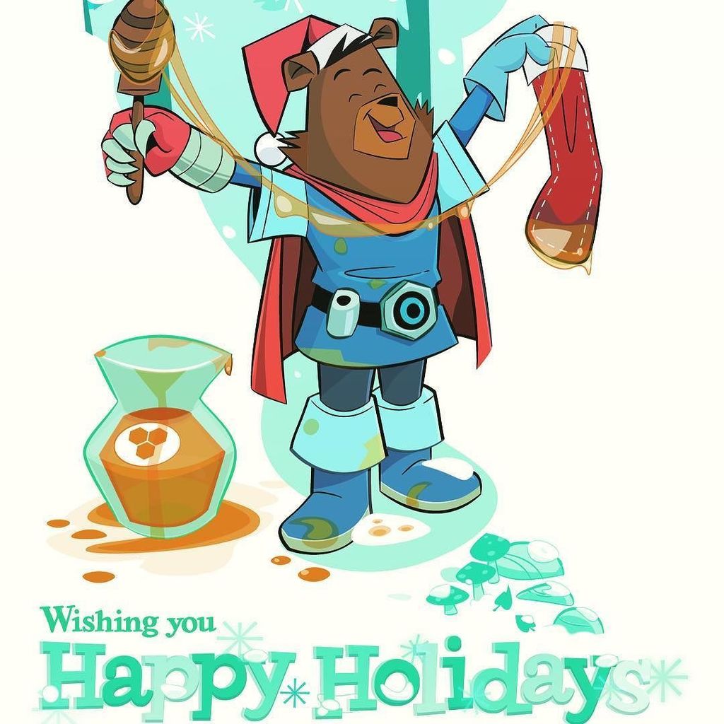 Touch_Touch1's tweet photo. #happyholidays #touchtouchstudio #gamedev #mobilegames #mobileapp #adobeillustrator #illustration #bears #honey #ho… https://t.co/Ap4nq5nOv3