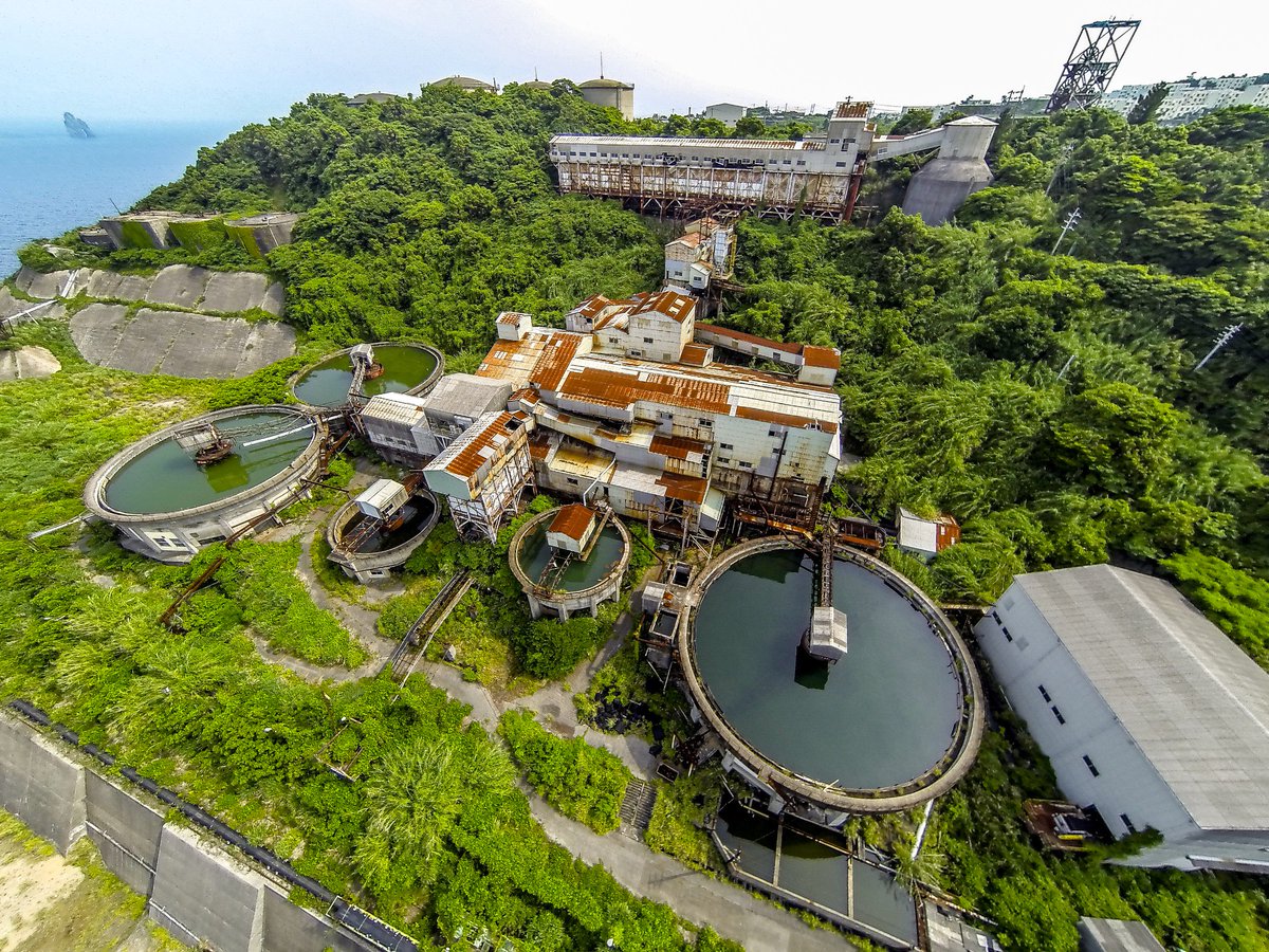 旧池島炭鉱 選炭工場跡