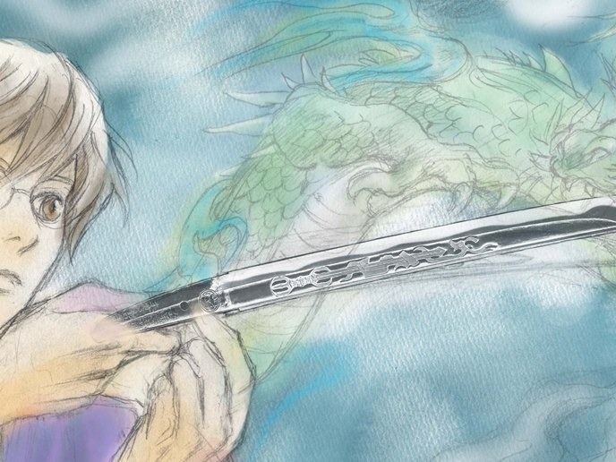 福井市立郷土歴史博物館 Na Twitteru 特別展予告 3月24日からの特別展 刀 に彫る 刀身彫刻の世界 イメージイラストを刀剣ブームの先駆け的作品 Katana 月刊asuka連載中 の作者 かまたきみこ先生が鋭意制作中です ラフ段階ですが先生のお許しを得て