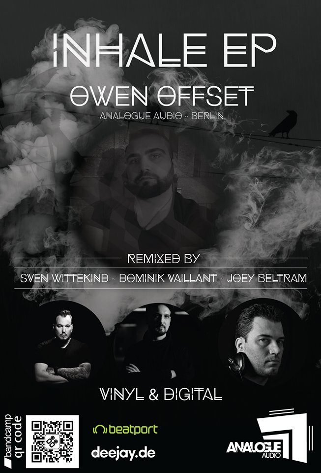 OwenOffset's tweet photo. #inhale out today on #vinyl on deejay.de with top legends remixers #techno #rave #TECHNO #OWENOFFSET #bombardment #limitedvinyl https://t.co/pkq8XR5b4r