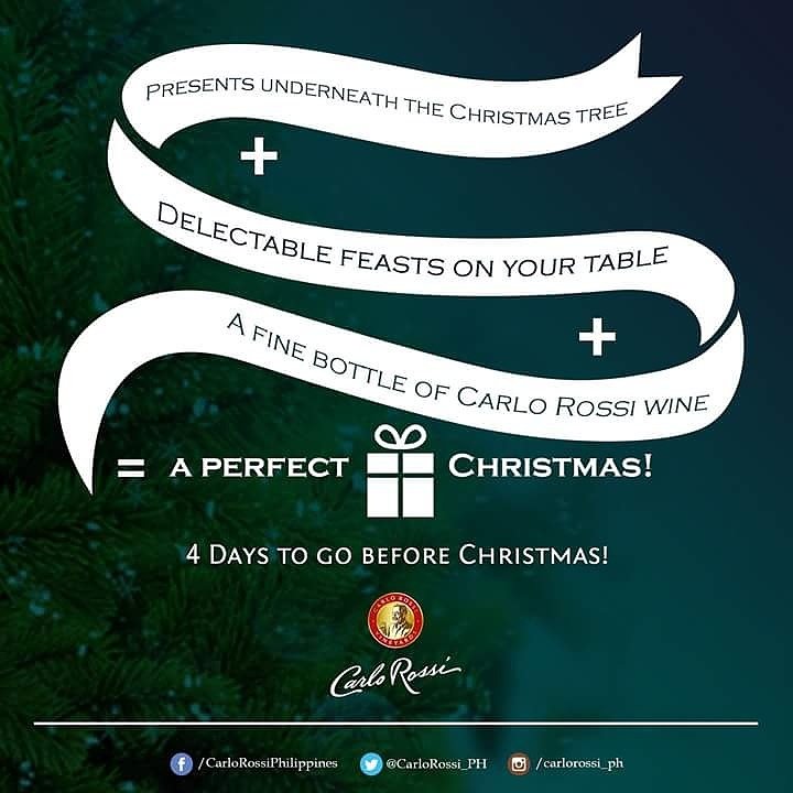 CarloRossi_PH's tweet photo. A bottle of Carlo Rossi completes a perfect Christmas celebration. #CarloRossiPH #CarloRossiMemories https://t.co/YMfN3BGWaz