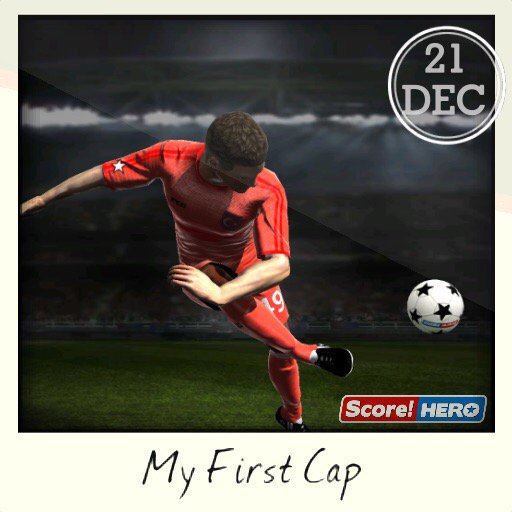 My First Cap #scorehero itunes.apple.com/gb/app/Score!-…