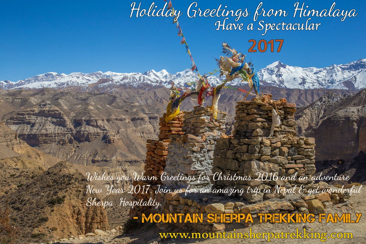 Msherpatrekking's tweet photo. Merry X-mas &amp; Happy New year.In 2017, we invite you to join more exciting trips in Himalaya in order to discover the beauty of Himalaya!! https://t.co/nkeXQVyv8h