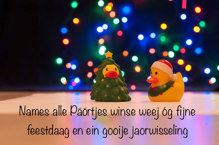 Weej winse og hiele fijne feestdaag en de allerbeste winse veur 2017. Weej zeen og gaer op ein van os evenementen.