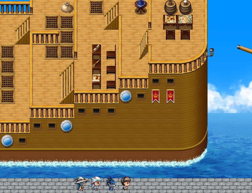 ツクール開発部 On Twitter お知らせ2 帆船マップチップ はサンプルマップが収録されたプロジェクトデータを配信します かわいい海賊クマぬいぐるみや砲台 大きな帆など 自由な発想で船を造ることができるマップ チップが用意されています 続く ツクール