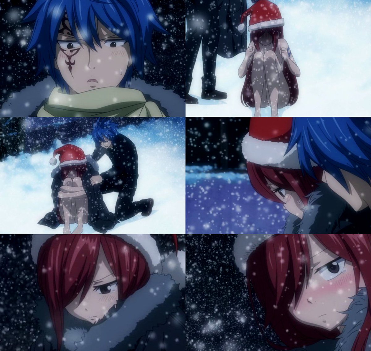 Juviachaan's tweet image. Jerza in FT Christmas special 💙