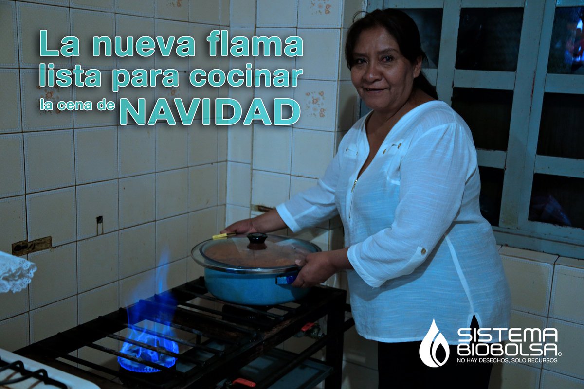 SistemaBiobolsa's tweet photo. Esperamos que tengan una muy #FelizNavidad. Que su #FlamaAzul de biogás esté lista para cocinar la cena de esta noche. https://t.co/7kphcqgKCY