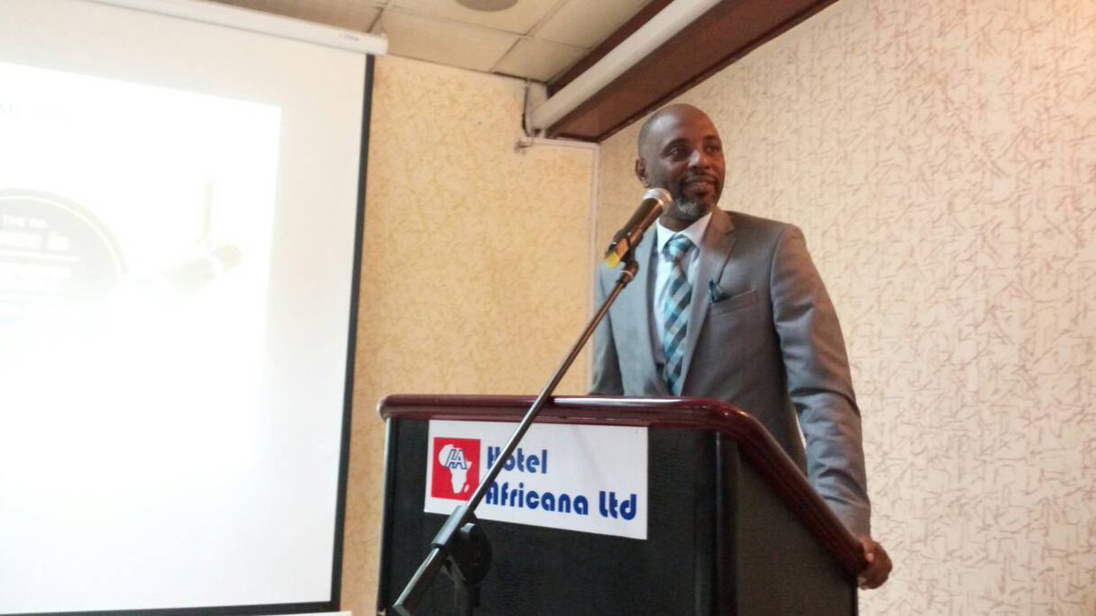 ugandainvest's tweet photo. #HappeningNow Dr Joseph Muvawala, the ED National Planning Authority, keynote speaker at #HIB2016 https://t.co/z1Cor0I2WN