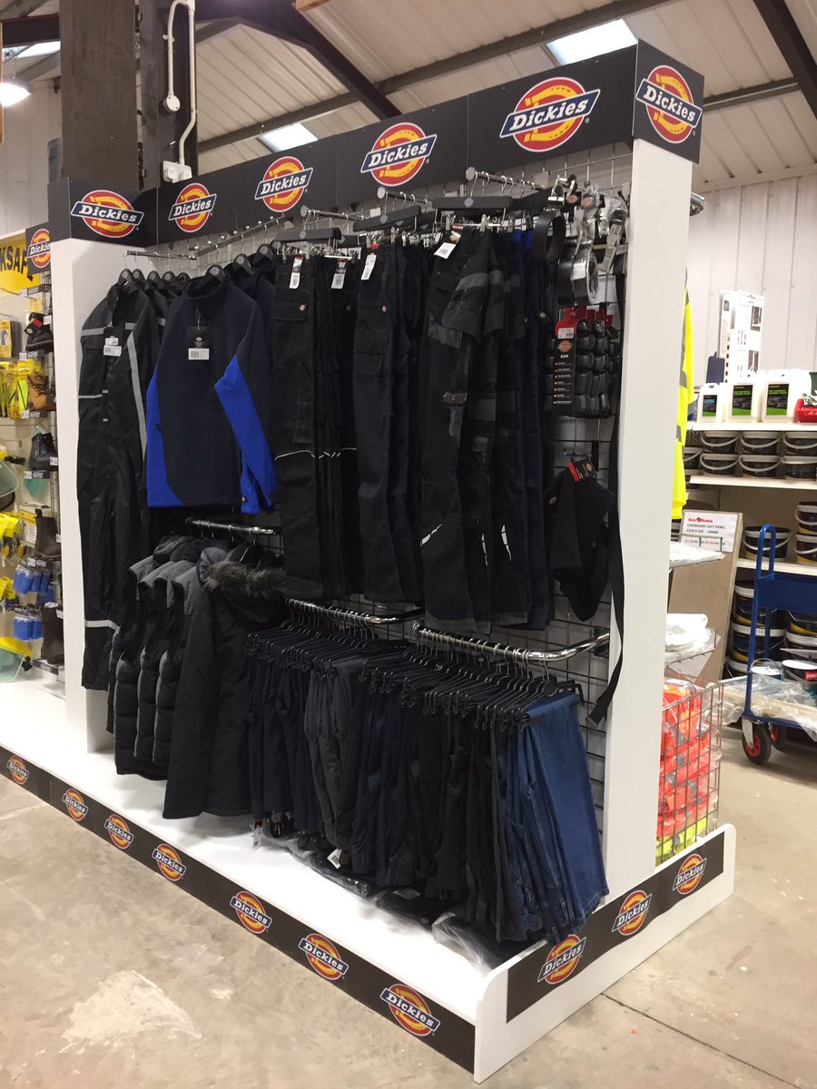 StuEdz's tweet photo. New Displays of #Dickiesworkwear at Boys and Boden in Welshpool @LukeLarmstrong @DickiesEurope @Jack_Wde @Becky_WDE #hardwearingworkwear https://t.co/iHd5YUDeI6
