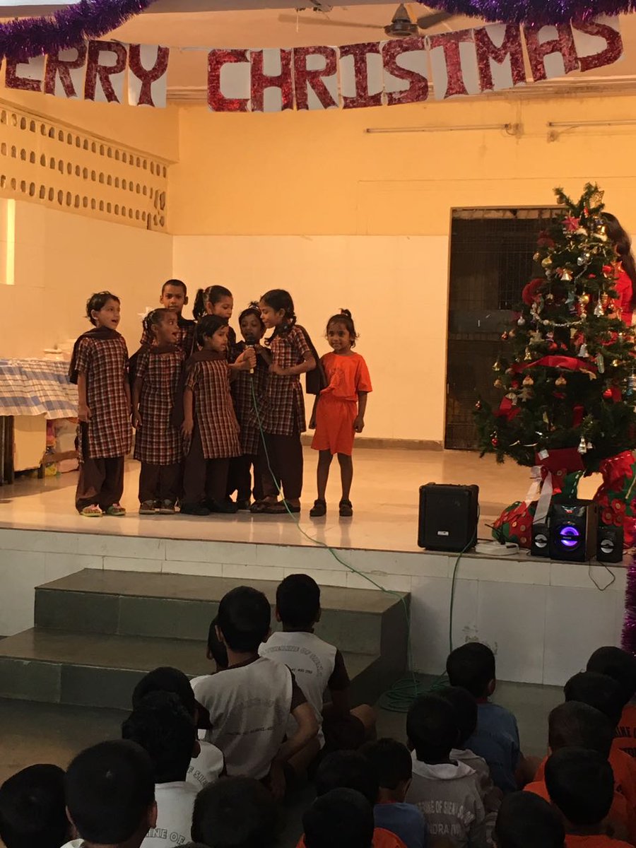 RCBWorli's tweet photo. It's #Christmas time again! Members of @RCBWorli bringing joy &amp; smiles on the faces of the children at St. Catherine's Home, Bandra https://t.co/i75URj2Wvg