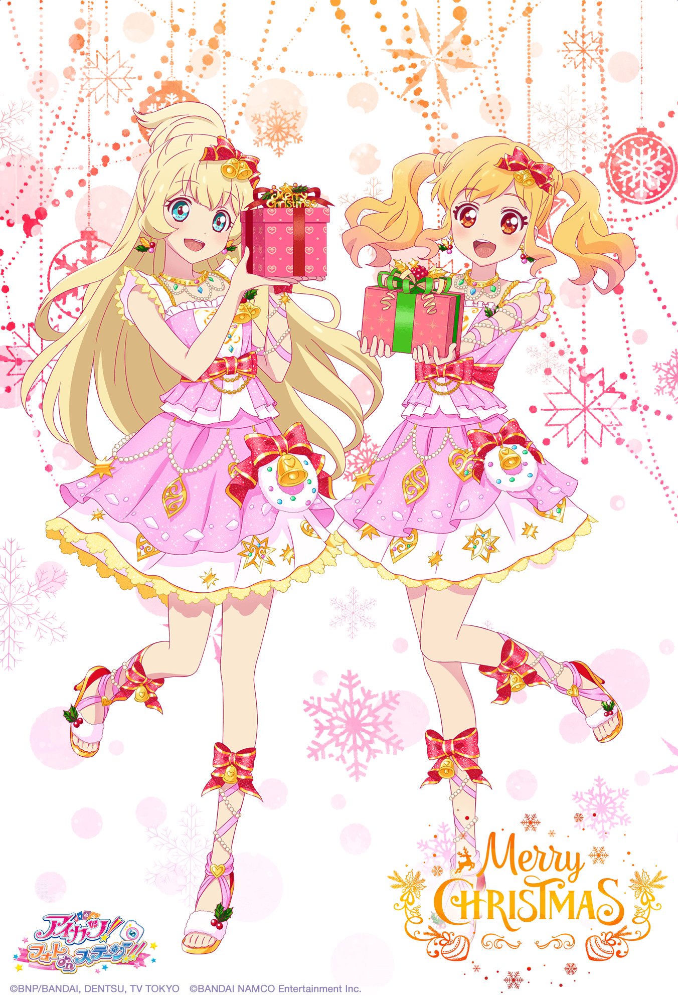 アイカツ フォトonステージ 公式 クリスマス 記念 クリスマスカードの第２弾はゆめちゃんとひめちゃんがお揃いのドレスで登場 アプリ内ではスターズ のアイドル達の特別壁紙を配布中 T Co Zlexuutvvl 壁紙公開は12 25 11 59まで