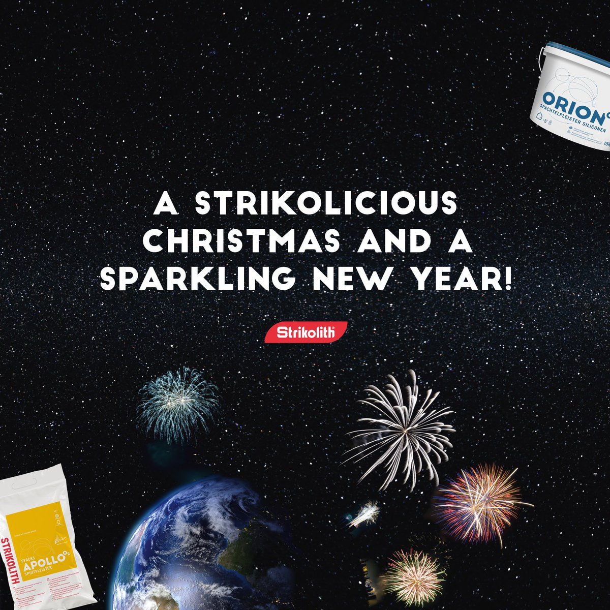 Strikolith's tweet photo. Het hele Strikoteam wenst je een #Strikolicious kerstfeest en een sparkelend nieuw jaar!
#Strikolith #Strikotherm #Bofimex https://t.co/u2Y1H4tJgT