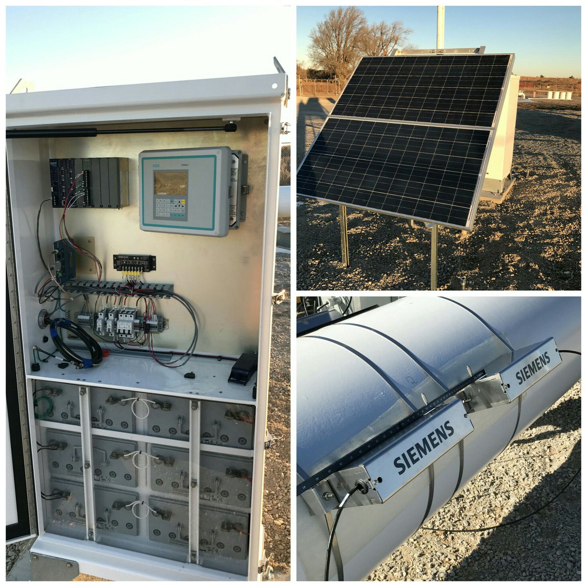 ErnieGraves's tweet photo. @SiemensII ultrasonic #flowmeter powered via #solarpower successfully installed on a gas pipeline in Oklahoma.. #workingchristmasweek #brrrr https://t.co/dMfypGc8CP