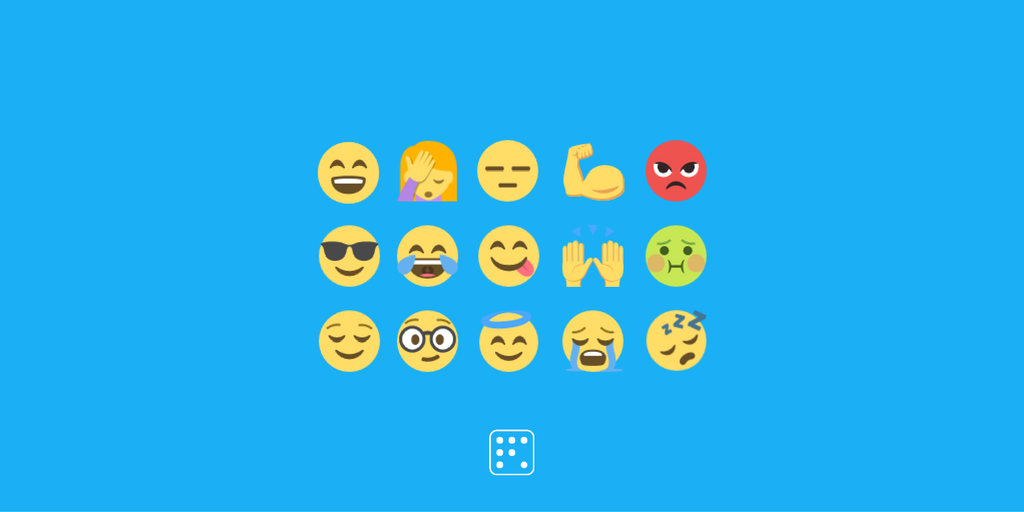 FishByteCo's tweet photo. Which emoji best describes the way you're feeling right now? 
Respond with an emoji and retweet. 🙏
#fishbyte #emojis #digitalmedia #holiday https://t.co/KEk9pL4BQB