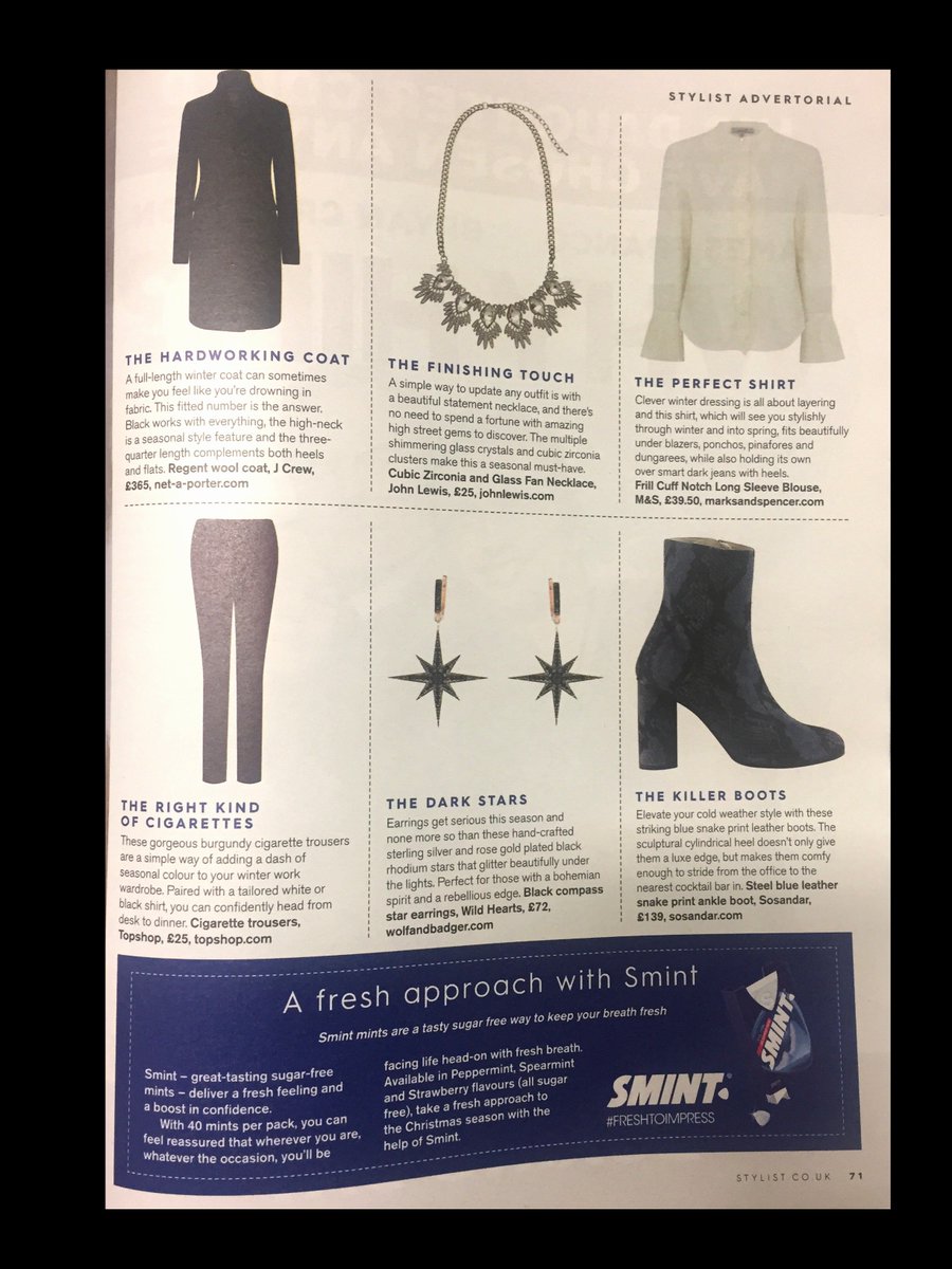 wolfandbadger's tweet photo. Thank you @jousmar for featuring @WildHeartsUk in today's @StylistMagazine! 💕 https://t.co/ecMUgUkCr9