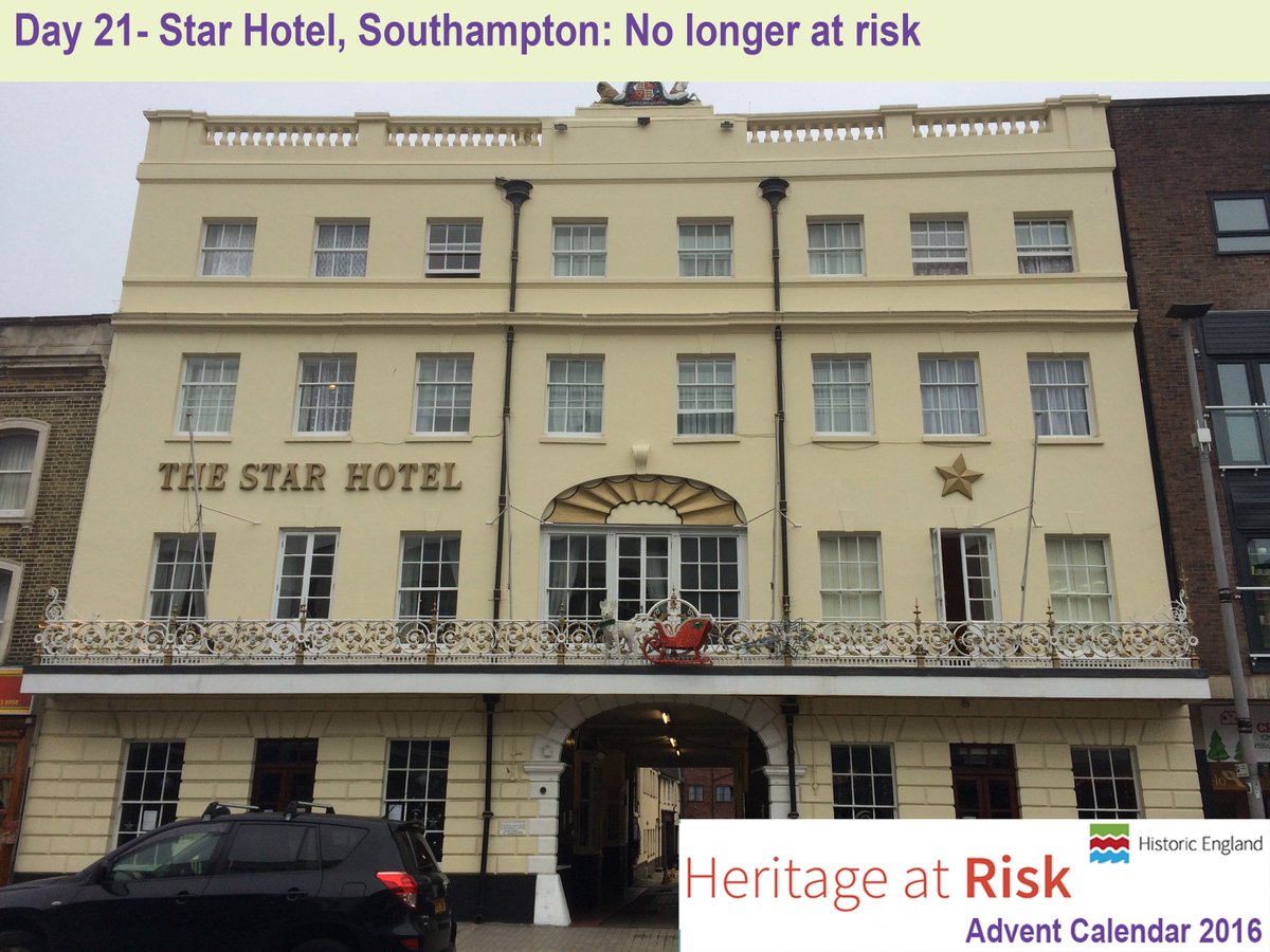HE_SouthEast's tweet photo. Great before & after photos from today's Advent Calendar! Star Hotel repairs #Southampton mean building is no longer at risk! #HAR2016 https://t.co/qsBK7okkvz