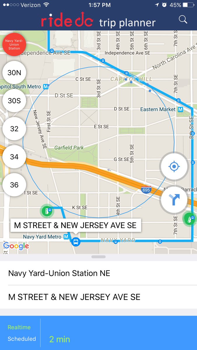 DDOTDC's tweet photo. It's the holiday season. Good time to spot @bikeshare locations on #rideDC app. Use a combo of transit options to arrive to your destination https://t.co/oMVuRJvppa