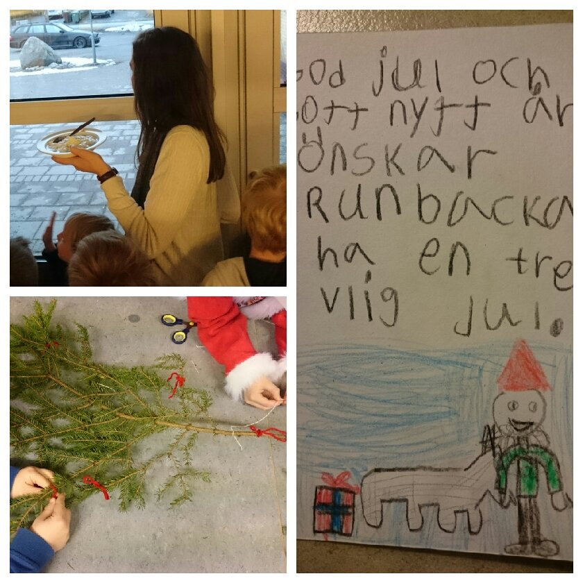 LKlingstedt's tweet photo. Julkort till äldre, kvistade granar som skydd mot julnattens otyg och gröt. #Runbackas gårdstomte måste lugnas inför jul! #elevensval1-3 https://t.co/YQTQeoYl9q