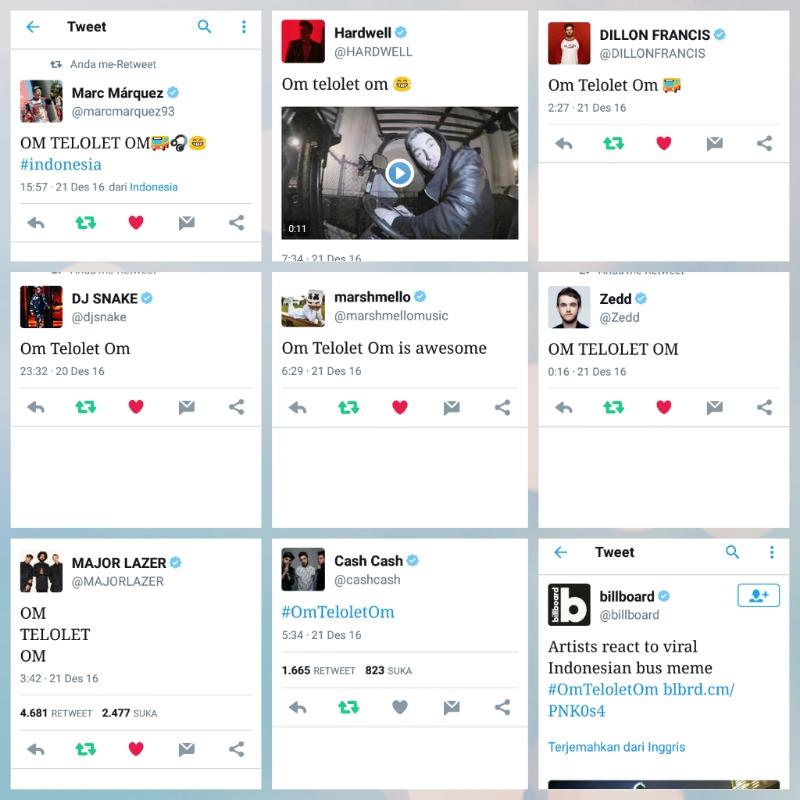 Aditzra's tweet photo. Warbiyazah ... Trending Topic World Wide ❣ Yeay Thank you udah ramaikan tweet OM TELOLET OM . #OmTeloletOm https://t.co/uiCACxDCKU