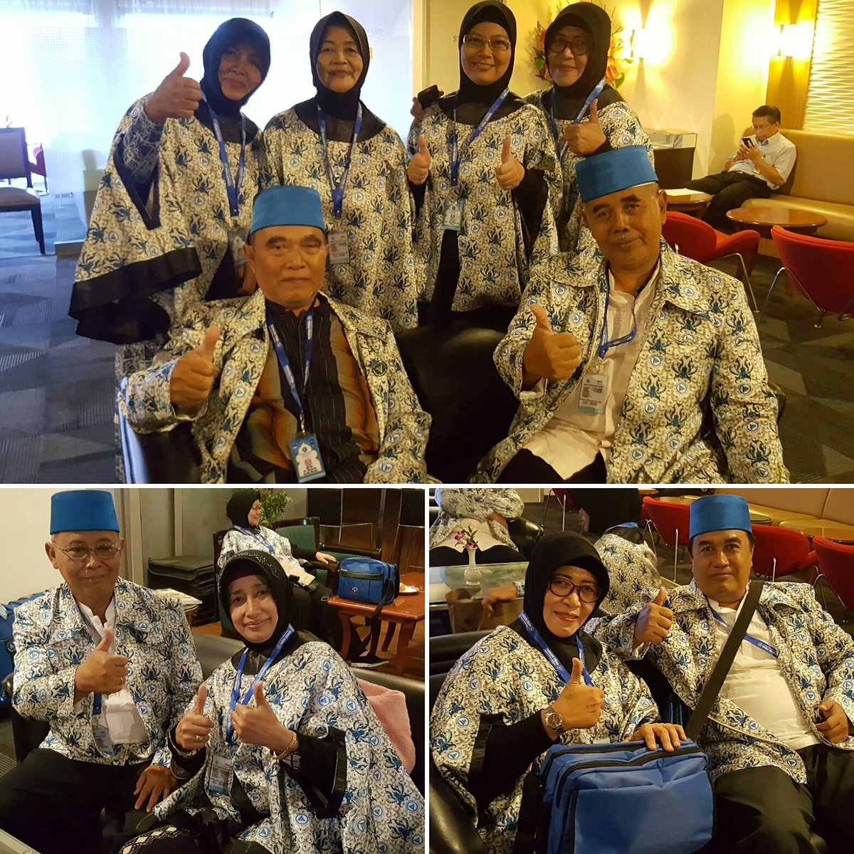ManasikPrima's tweet photo. Jama'ah Umroh Manasik Prima untuk Keberangkatan Rabu, (07/12/16) berfoto bersama di Emerald Sky Lounge  Terminal II Bandara Soeta. https://t.co/a2GE6y6GVx