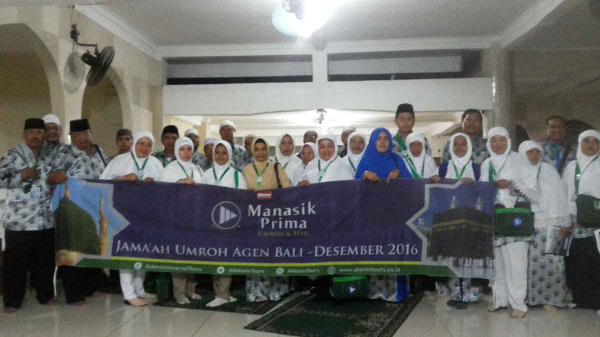 ManasikPrima's tweet photo. Alhamdulillah.. Jama'ah Umroh Agen Bali Manasik Prima Keberangkatan 16 Desember 2016 telah sampai di Tanah Suci https://t.co/0PYAGeTCHH