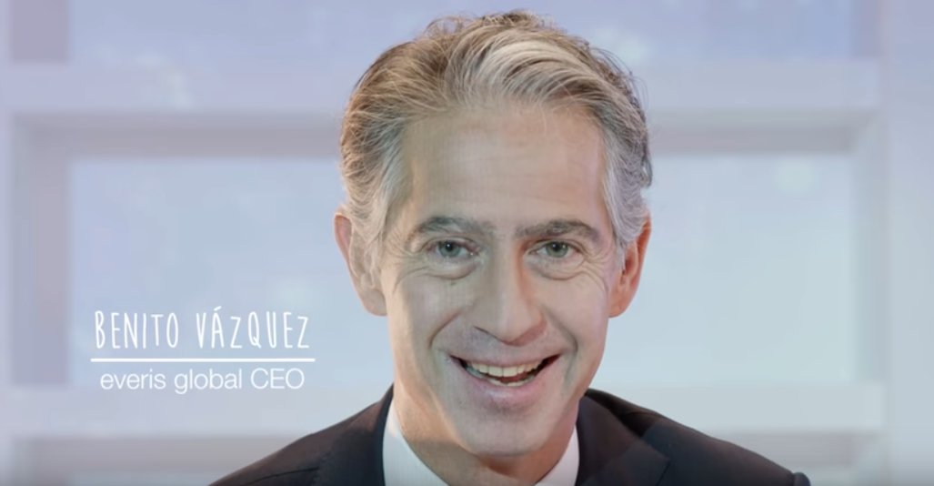 NTTDataSpain's tweet photo. "Mi deseo para este año es alcanzar sueños imposibles" @BVazqB, CEO de @everis. ¡FELIZ NAVIDAD! #Happyeveris2017 https://t.co/RNvc86iz0K https://t.co/yxaa47LQgj