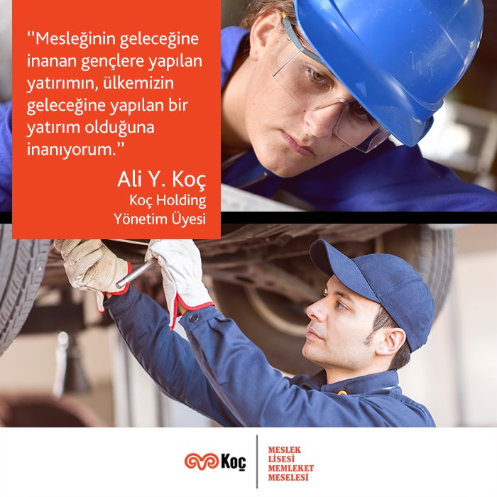 Mesleki eğitim gençlerin inandıkları mesleklerde kendilerini şekillendirmelerine olanak tanır.