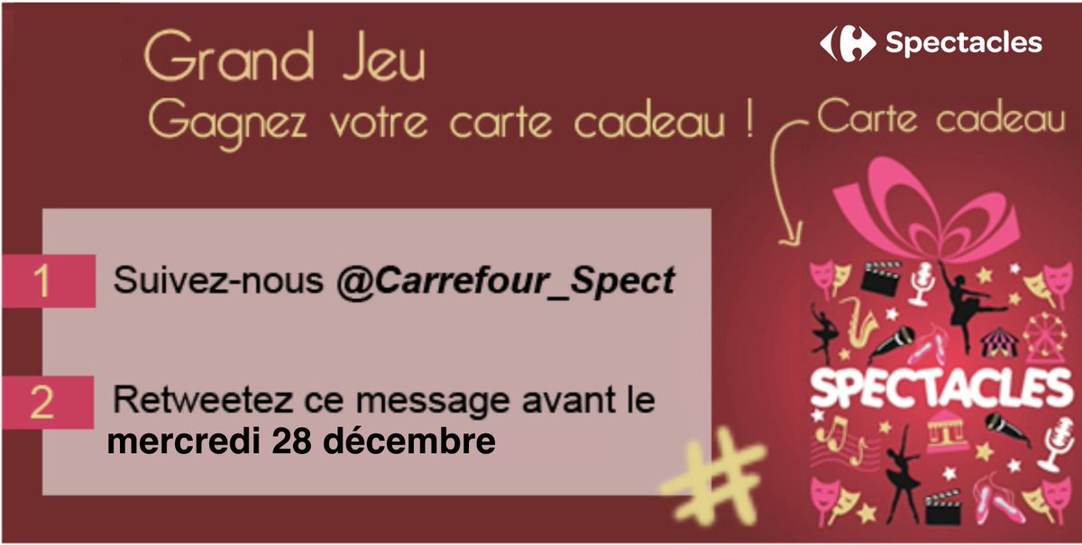 Carrefour_Spect's tweet image. #Jeu Ce sera Noël après Noël 😉 ! 
RT + FOLLOW pour tenter de remporter une carte cadeau !