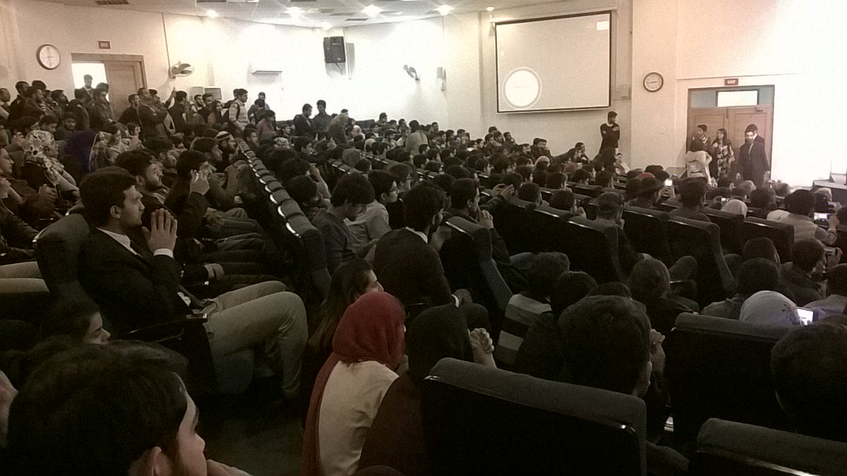 nlc_nust's tweet photo. People keep flooding in! Limited seats available! Hurry now to NIT Seminar Hall!#MasoodnotMaqsood#thisisNLC https://t.co/5ZangRltX8