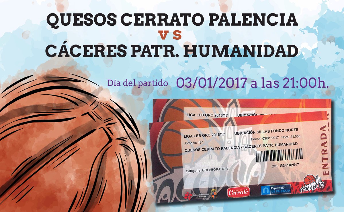 PcosInvierte's tweet photo. #CONCURSO. Si quieres 2 entradas para ver al @PalenciaBasket 🏀 el 3/1/17. Síguenos y da da RT 🔃. Fin. 22/12/2016 a las 11:00h. https://t.co/pV8RAUgmRJ