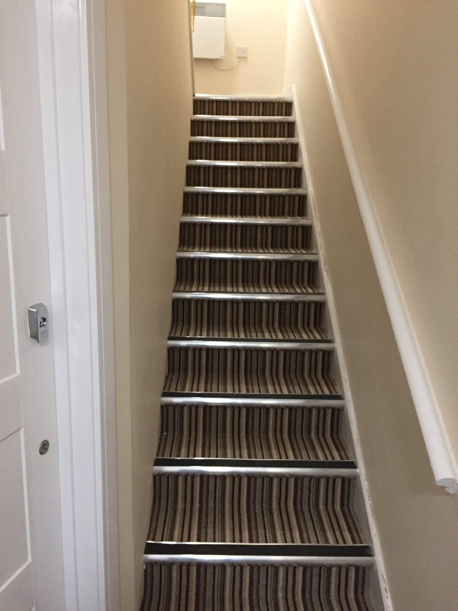 nscarpets's tweet image. Communal stairs finished in @Gradus_World GR81 , Shame they didn't fit but persistence an adaption saved the day 😖 #wool #striped #carpet