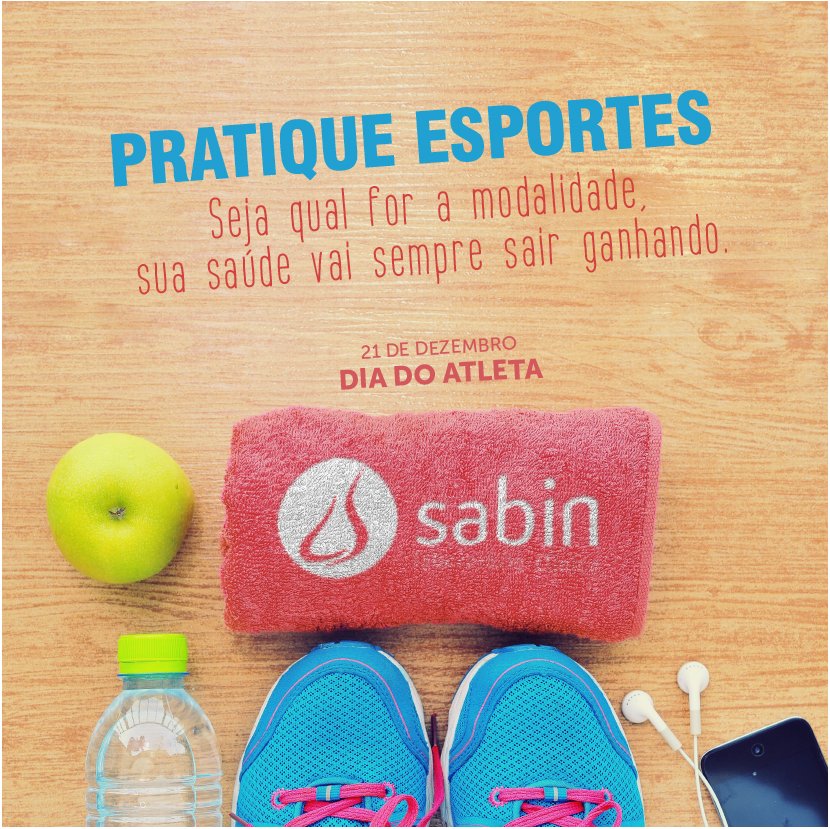 sabinbr_'s tweet photo. 21/12: Dia do Atleta | Pratique esportes! Seja qual for a modalidade, sua saúde vai sempre sair ganhando! #LabSabin #PratiqueEsporte #Saúde https://t.co/uCskRFe2pG
