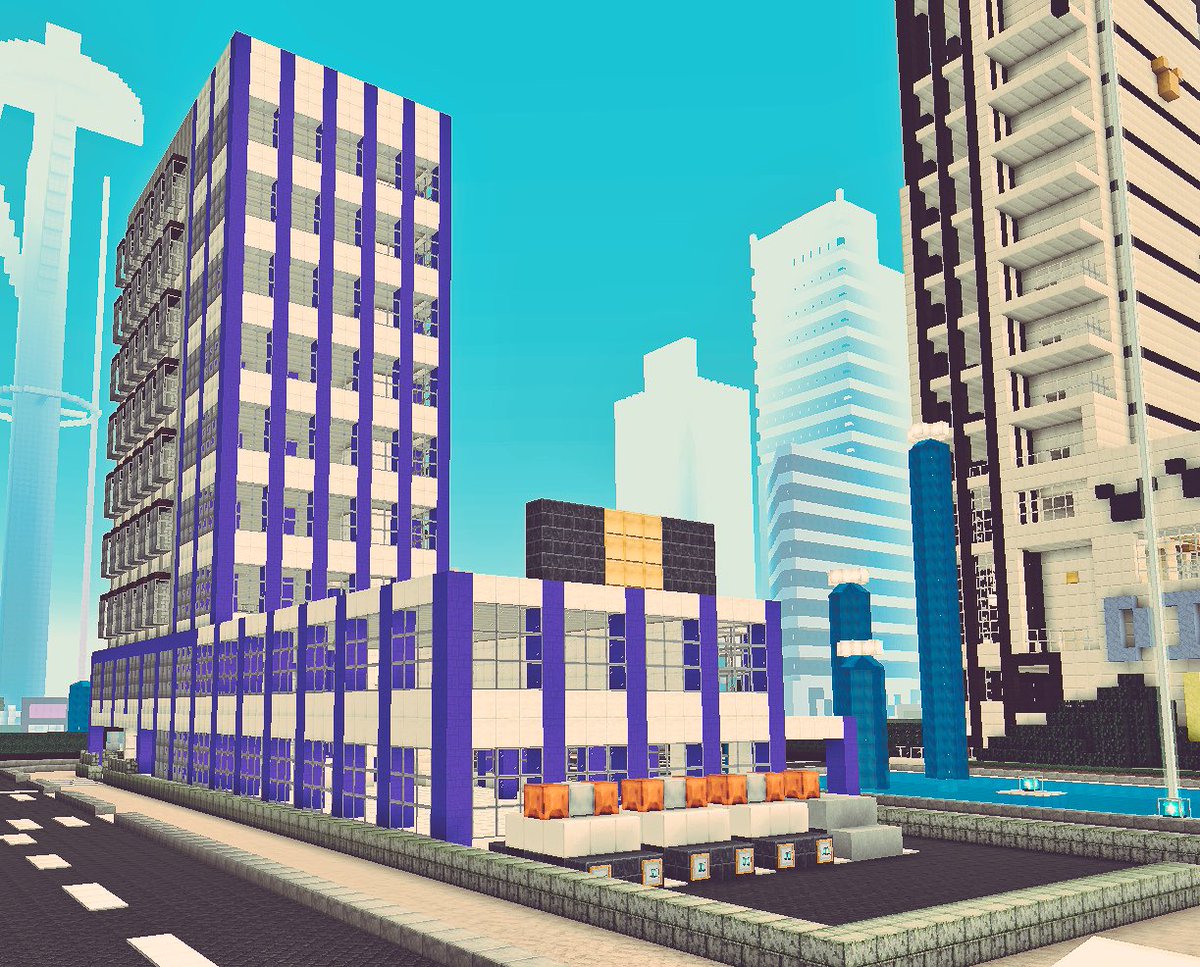 Craftboy マイクラpe On Twitter 警察署が出来ました これで治安も Craftboy マイクラpe On Twitter 警察署が出来ました これで治安も