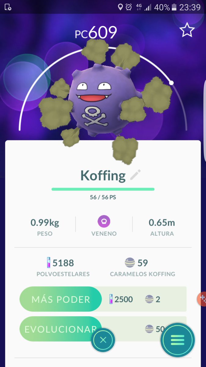 JMRCeth's tweet photo. Recien #lvl28 abro un #koffing de huevo de 5 y llego al #weezing . No use el que abri igual. Tenia uno potente guardado
#PokemonGoArgentina https://t.co/N2ieCj04Ls