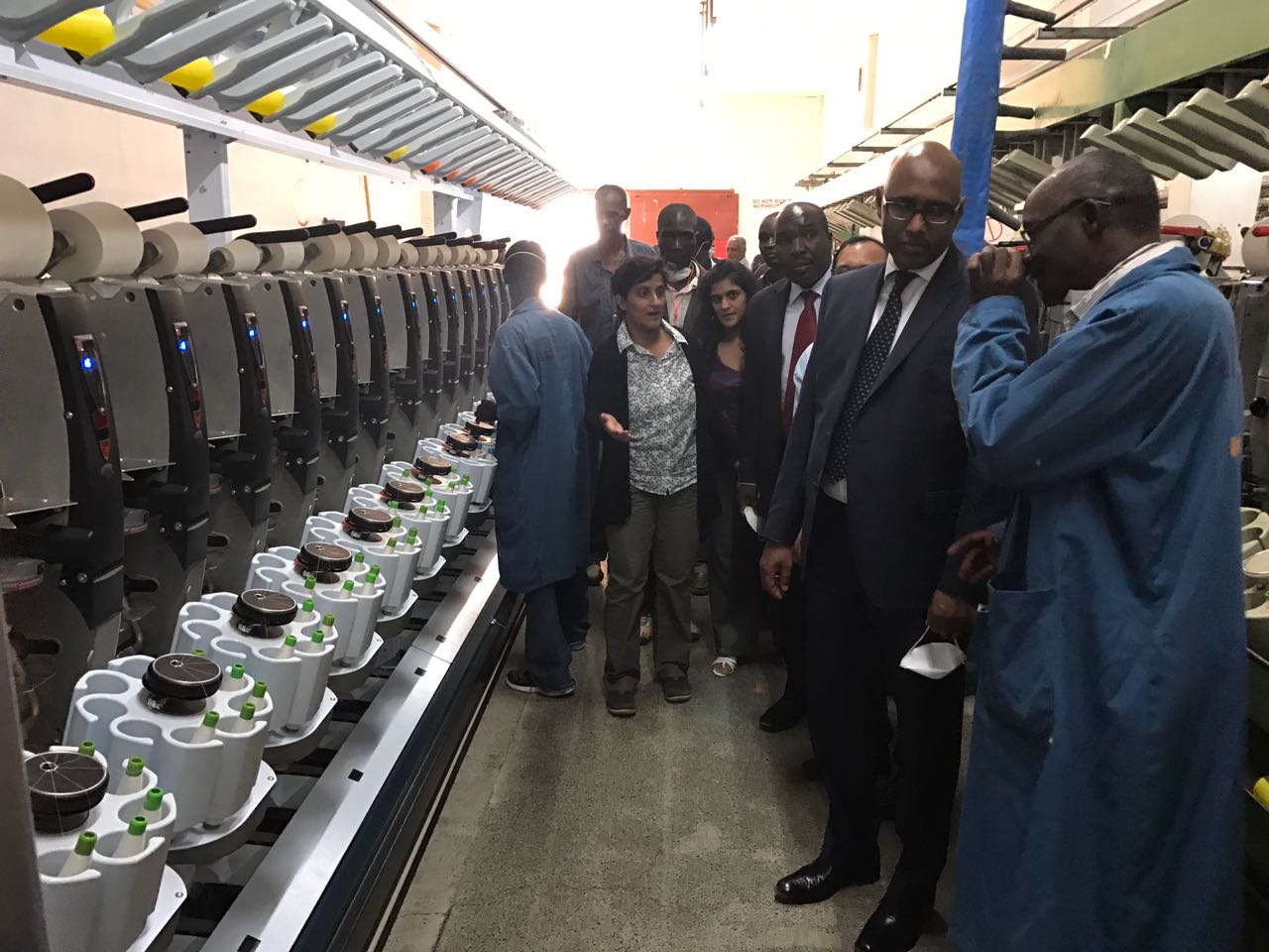 CS Adan Mohamed on Twitter "Paying a courtesy call to Thika Cloth