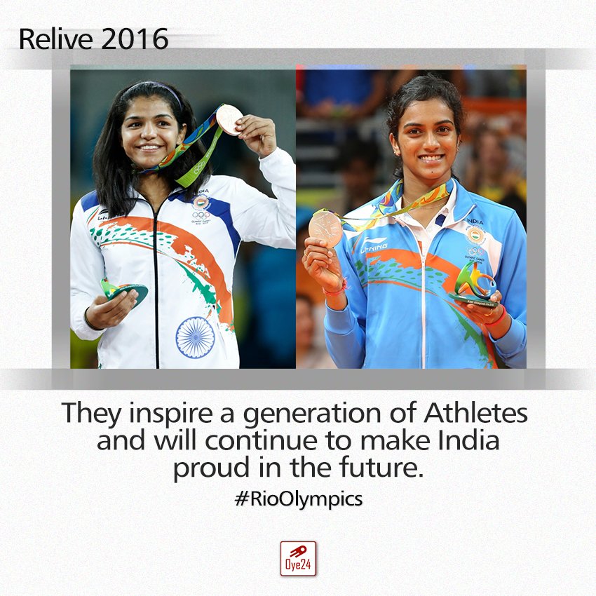 AbeOye24's tweet photo. A Glimpse of 2016.
#RioOlympics
#SakshiMalik
#PVSindhu
#Medalist
#Oye24
#Relive2016
#Nashville
#DesiWeddingWithBiba
#6friends6emotions https://t.co/ZqeWm61brG