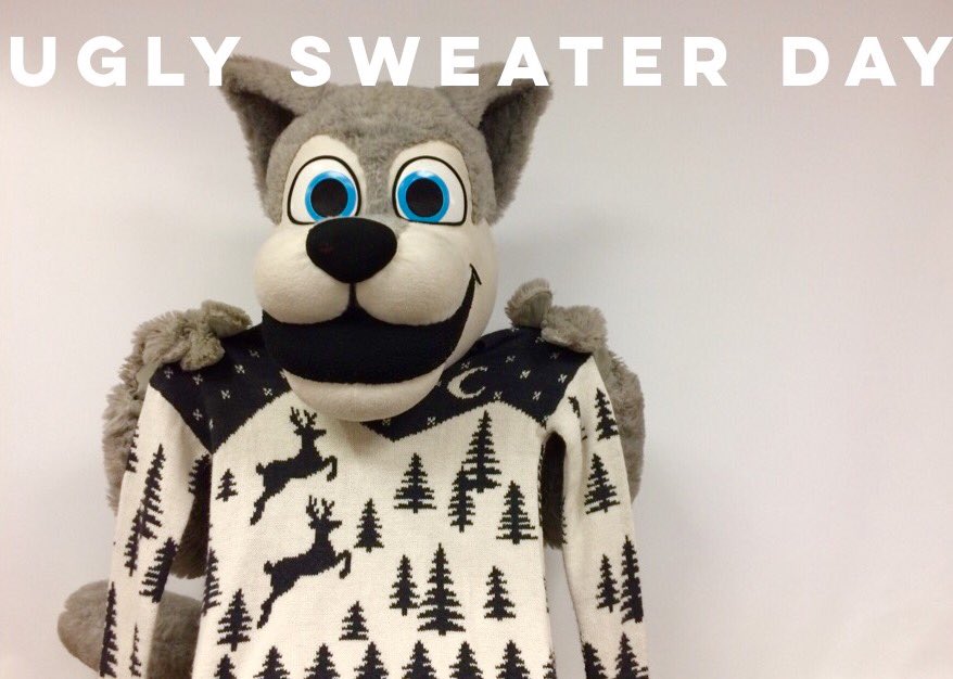 It's ugly sweater day!!!