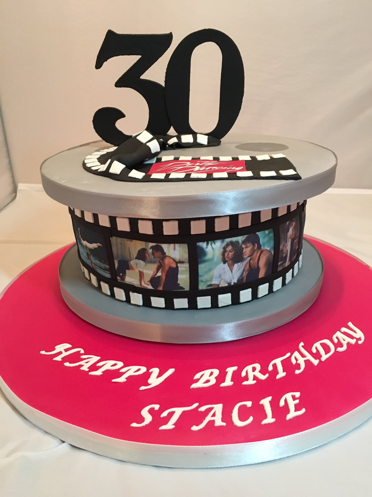 Photo Reel Cake, Movies Reel Birthday Cake