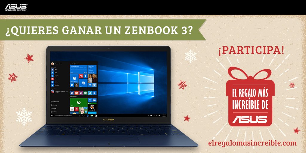 anasoi05's tweet photo. ¡#MiRegaloIncreible de estas Navidades es un ZenBook 3! Consigue el tuyo aquí: https://t.co/Ksu9pyy7GG https://t.co/g6Jrz2h9XR