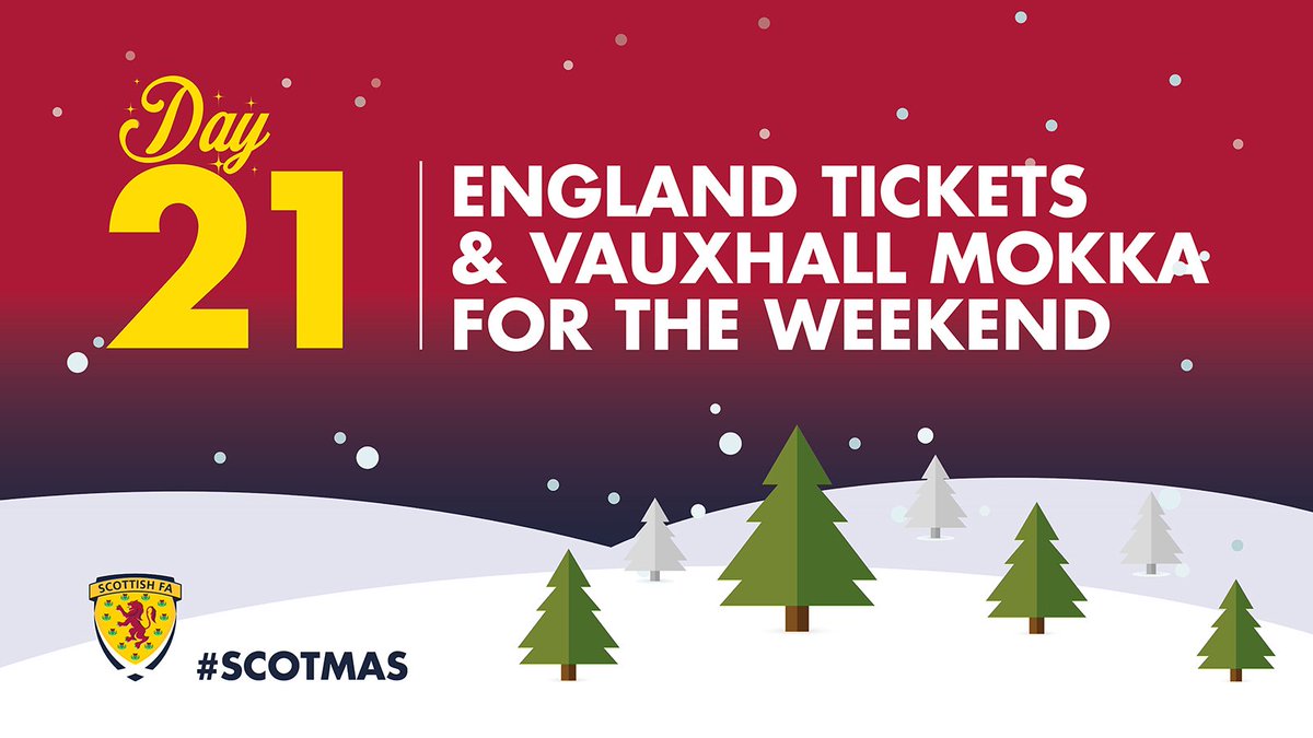 ScottishFA's tweet photo. DAY 21 | #SCOTMAS is almost over, but we have a great gift for today! To enter head to the Scotland Facebook page: https://t.co/UBnF6DgMGg https://t.co/5wEGLsNuMO