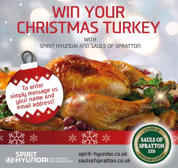 Spirit_Hyundai's tweet photo. Our Final Christmas Turkey winner is Lesley Brett. #Congratulations #WinningWithSpirit #ChristmasIsNearlyHere https://t.co/OVrJZYACrx