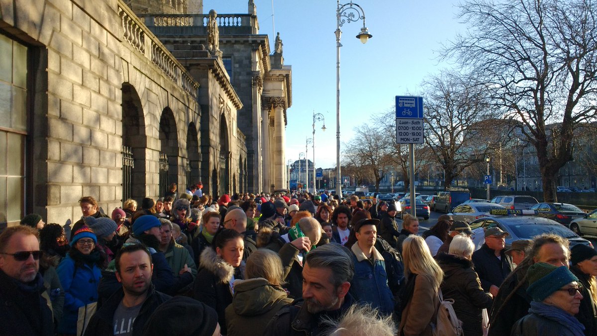 sineadmercier's tweet photo. Great crowd and lovely atmosphere outside the four courts in support of #apollohouse https://t.co/sg262bnpB8