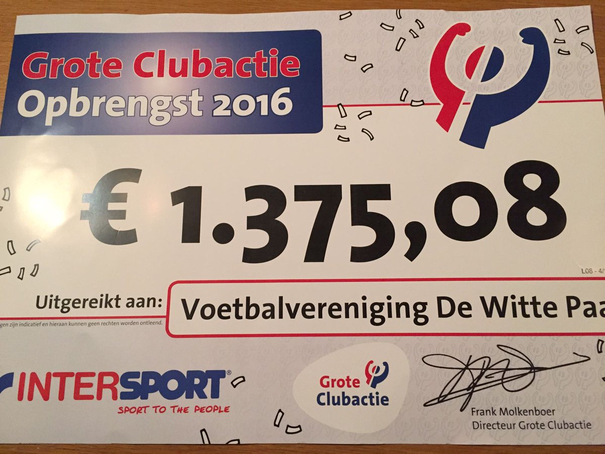 Dit jaar is er met de Grote Clubactie weer een mooi bedrag opgehaald. Zie link wie de meeste loten verkocht heeft. vvdwp.nl/1/3021/opbreng…
