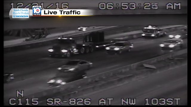 Broken Down Tractor-Trailer on SR-826 SB at NW 103rd St #traffic https://t.co/MfhuLCOVjq