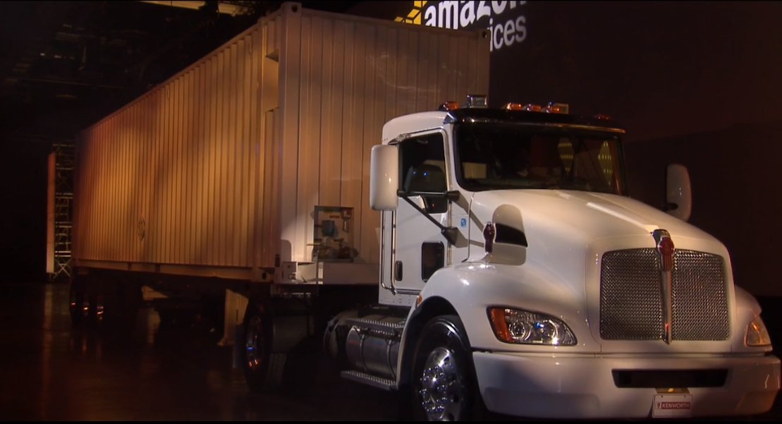 AmazonianBiz's tweet image. This &apos;Snowmobile&apos; truck seems like a joke ... but it&apos;s actually Amazon&apos;s new product read.bi/2fS2YG9 via @BI_Enterprise #business