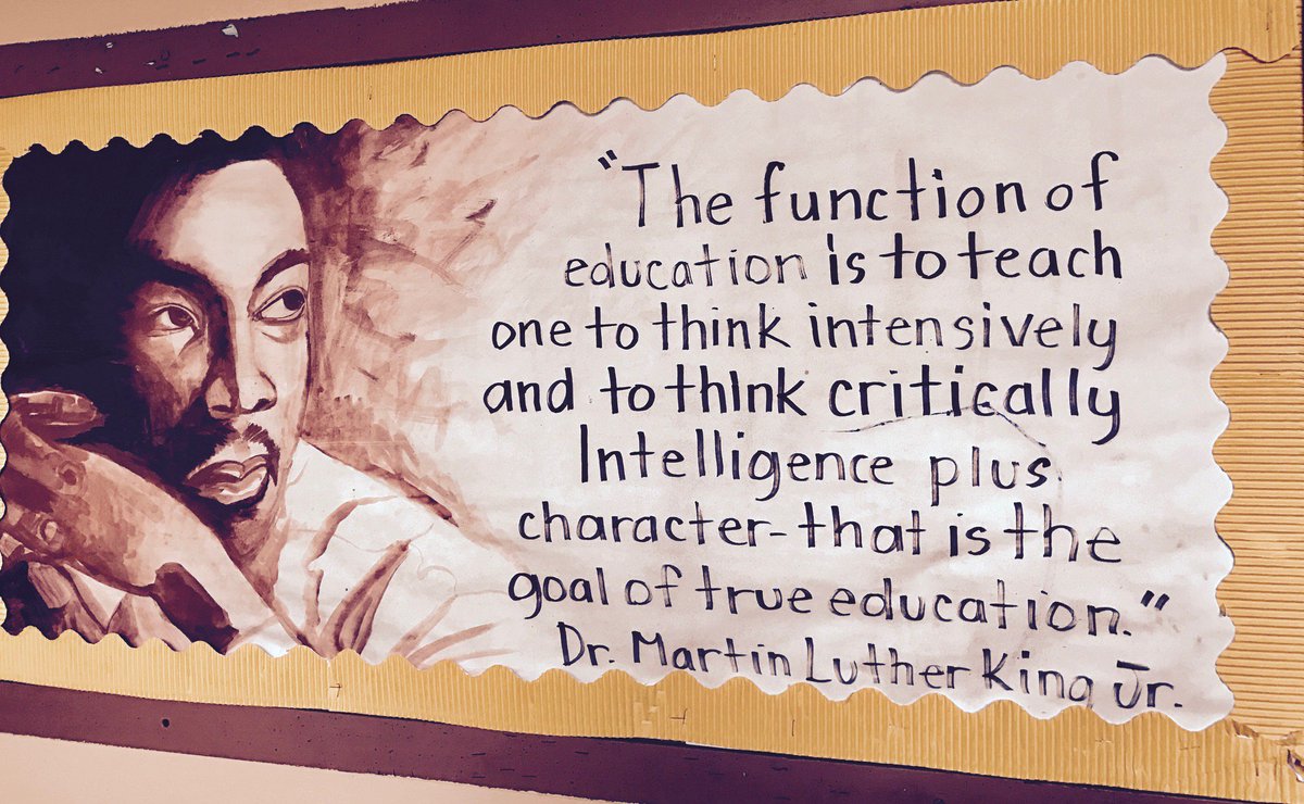howismykid's tweet photo. Thought and question over memorization. When we share diverse ideas and embrace the personalities of #allourkids that is true learning #MLK https://t.co/faGPICgvLE